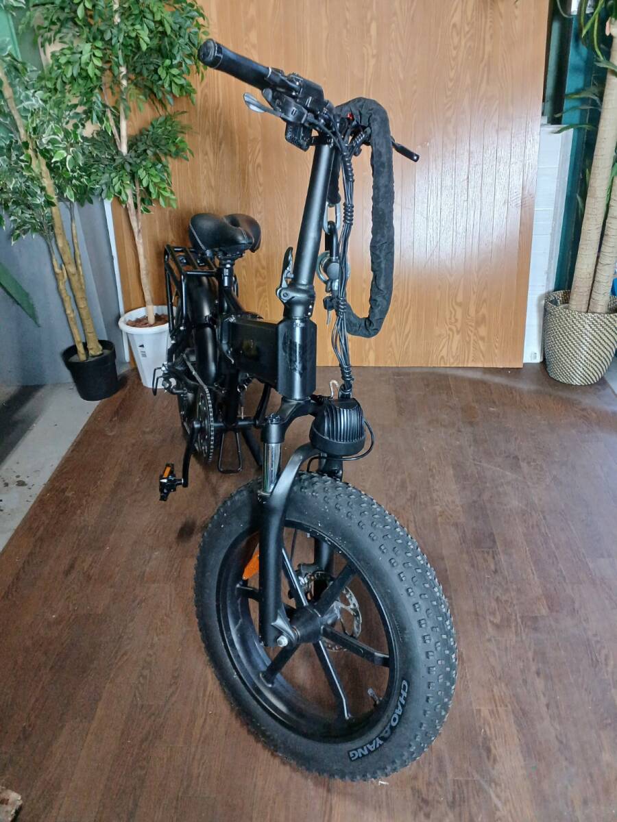 12665-02★ジャンク★E-bike ENKEI R7 ファットバイク 電動アシスト自転車★の画像3