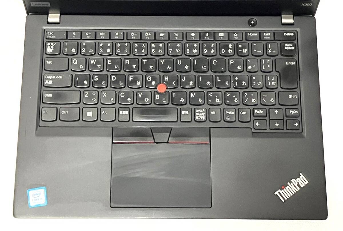 ★1円スタート★良品 Lenovo ThinkPad X390 13.3型【Corei5 8世代+SSD256GB+メモリ8GB】★Win11 Pro+Office2021★USB-C Simフリーモデルの画像2