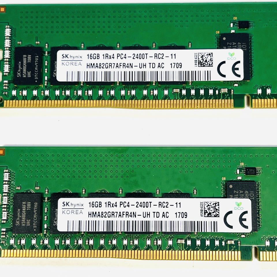 *DDR4-2400 RDIMM PC4-19200* ( total 32GB)16GB×2 pieces set SK Hynix Registered DIMM*HP original * prompt decision free shipping *