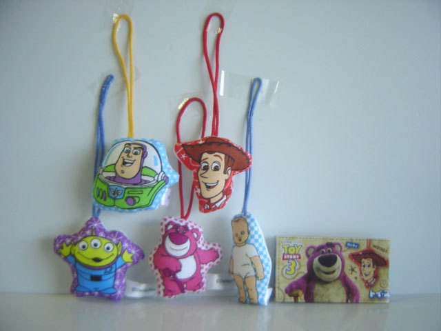 ♯Hqa02CZトイ・ストーリー3コットンマスコット全5種TOY STORY3:♂TAKARATOMYARTS♀200円〓009471_c_画像1