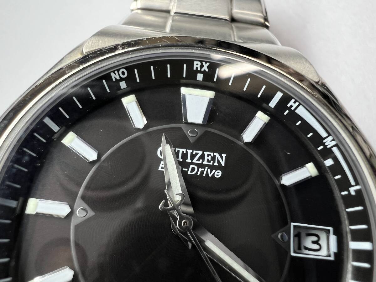 １円スタート　稼働品　CITIZEN シチズン　Eco-Drive エコドライブ　ATTESA アテッサ　ソーラー　電波　H110-T011331_画像3