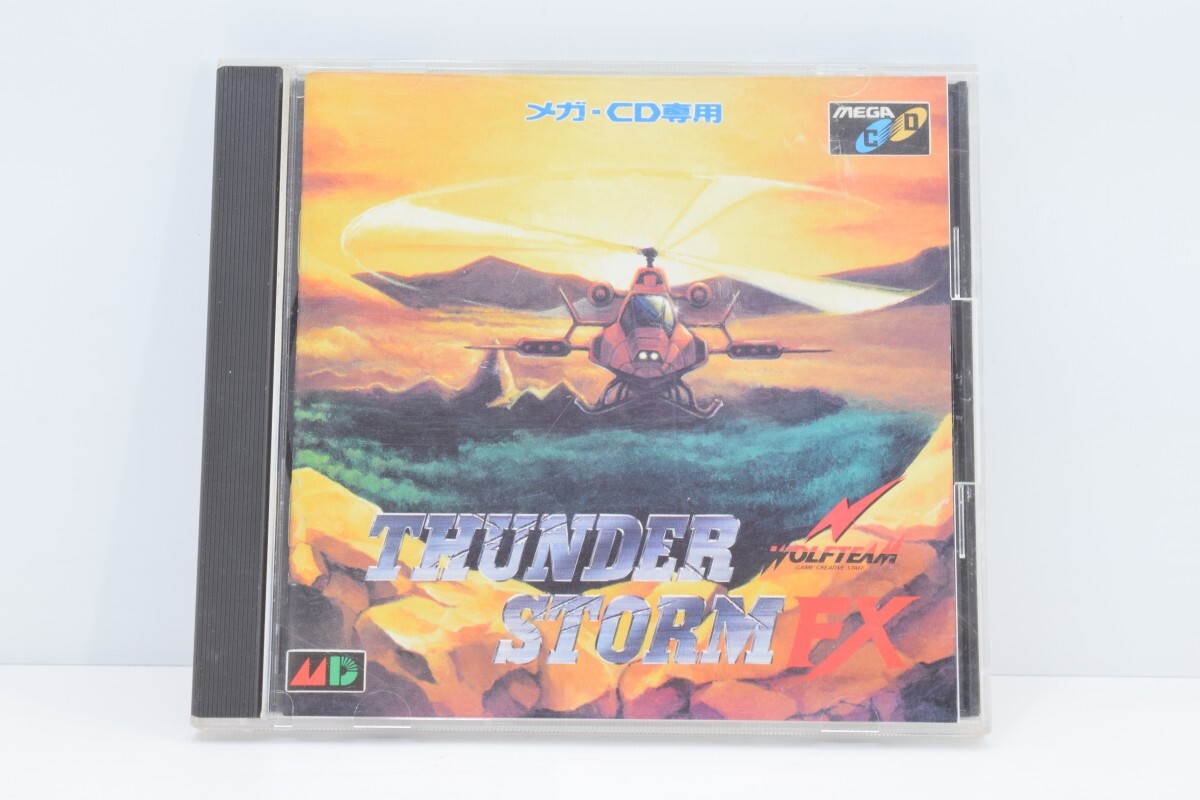 MCD メガCD サンダーストームエフエックス THUNDER STORM FX 取説付 動作品 WOLFTEAM シューティング MEGACD ゲーム /MD RL-385T/000の画像1