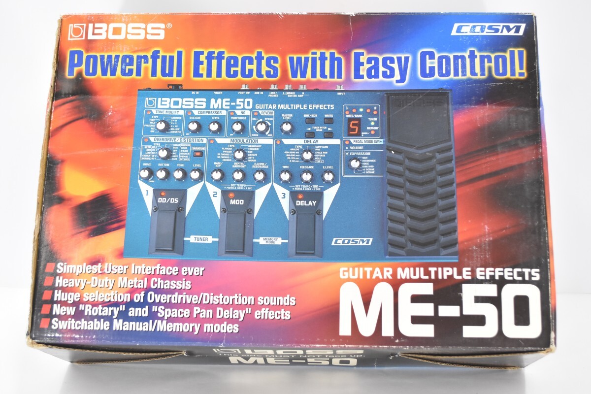 BOSS Boss мульти- эффектор ME-50 оригинальная коробка руководство пользователя шнур электропитания есть электризация проверка COSM цветный модификация Roland электрогитара RL-207T/612