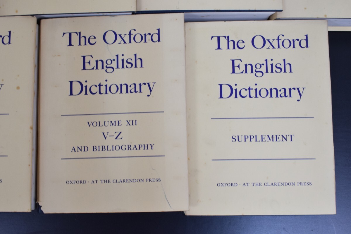 The Oxford English Dictionary オックスフォード英語辞典 13巻揃 まとめ 英語大辞典 洋書 インテリア小物 ディスプレイ OED RL-422T/000_画像6