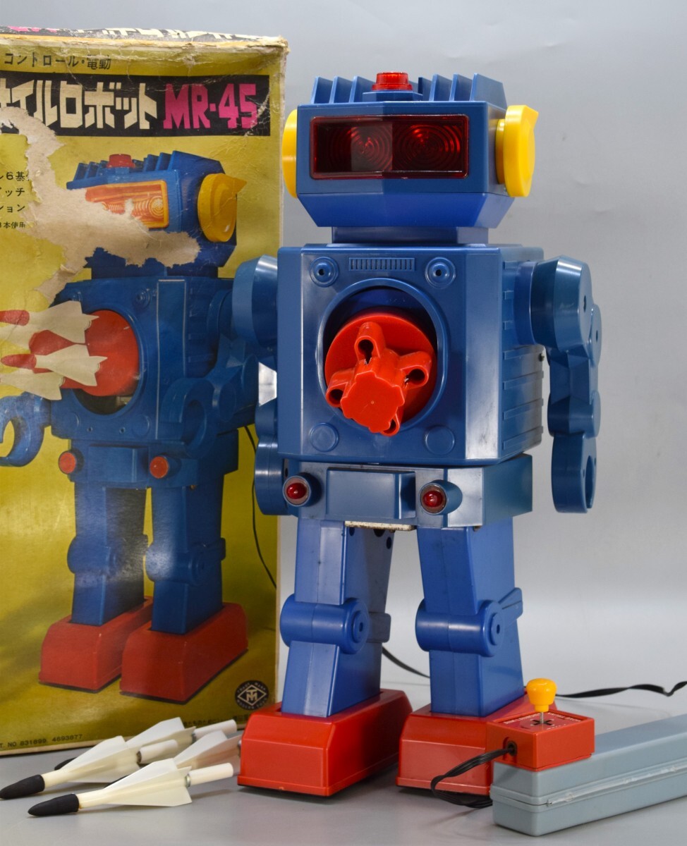 当時物 マスダヤ 電動 ミサイルロボット MR-45 リモートコントロール リモコン 増田屋 齋藤貿易 珍品 ビンテージ 玩具 昭和 RL-92SM/000の画像1