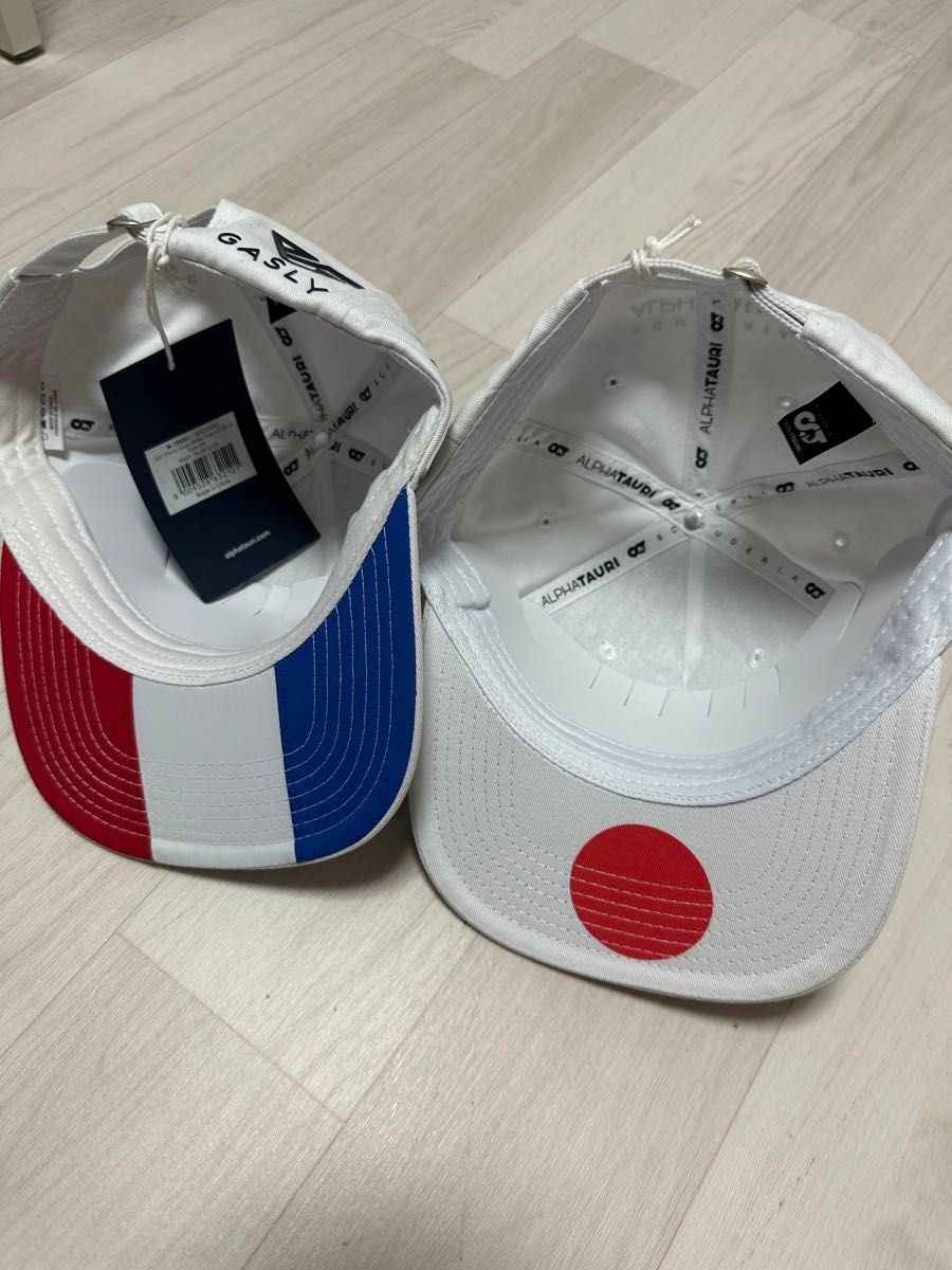 アルファタウリF1 ガスリー・角田 キャップセット 帽子 アルファタウリF1 ガスリー・角田 キャップセット 帽子