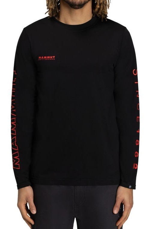  Mammut マムート QD Logo Print 長袖 Tシャツ 日本Lサイズ 黒 ブラック AF Menの画像2