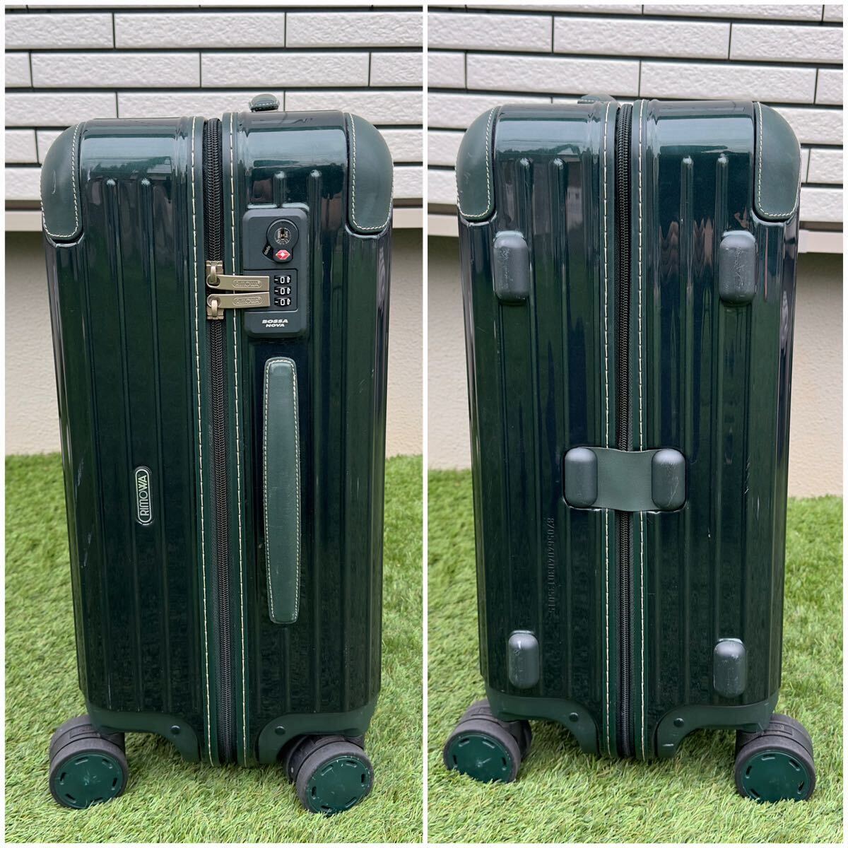 1円〜★RIMOWA リモワ ボサノバ 42リットル 4輪 キャリーケース スーツケース キャリーバッグ 870.56.40.4 2~3泊 TSAロック グリーン 緑の画像5