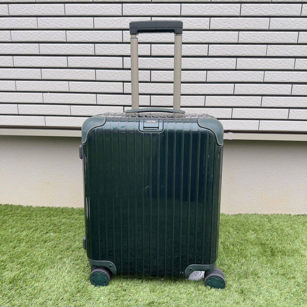 1 jpy ~*RIMOWA Rimowa Bossa Nova 42 liter 4 wheel Carry case suitcase carry bag 870.56.40.4 2~3.TSA lock green green 