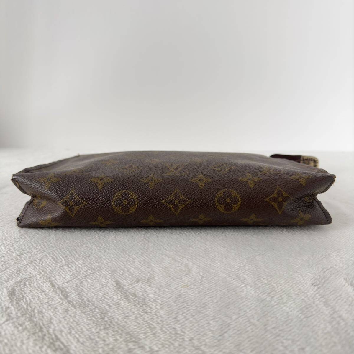 1円〜★LOUIS VUITTON ルイヴィトン モノグラム ポッシュトワレット26 M47542 LV セカンドバッグ ポーチ クラッチバッグ ブラウン pvcの画像8