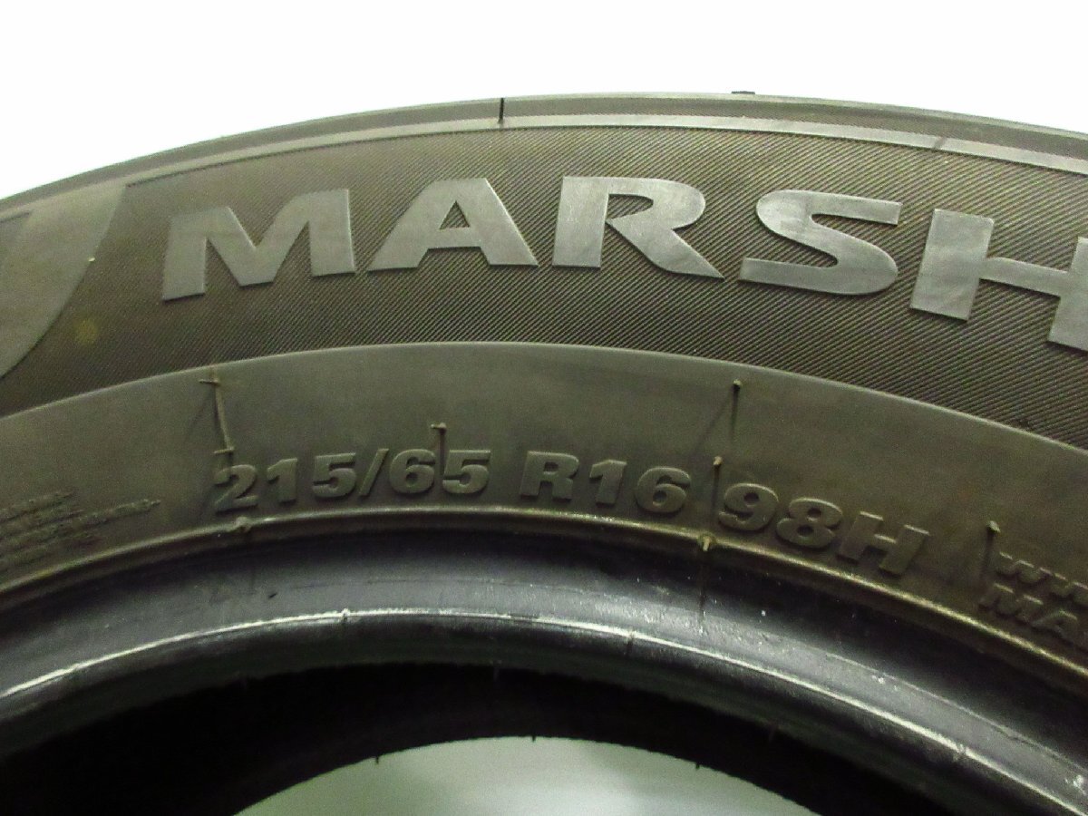 超バリ溝 4本 MARSHAL MH12 215/65R16 2021年製造 4本セット 札幌市 タイヤ交換OKの画像7