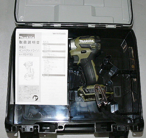  Makita rechargeable impact driver TD173D 18V body ( olive )& case set new goods cheap (193)