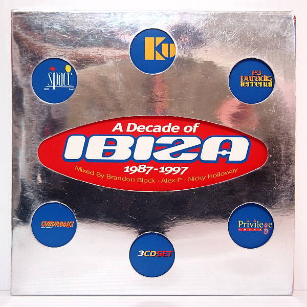 送料無料 即決 599円 CD 634 輸入盤 3枚組 A Decade of IBIZA 1987~1997 全40曲収録 ALEX P NICKY HOLLOWAY BRANDON BLOCK _画像1