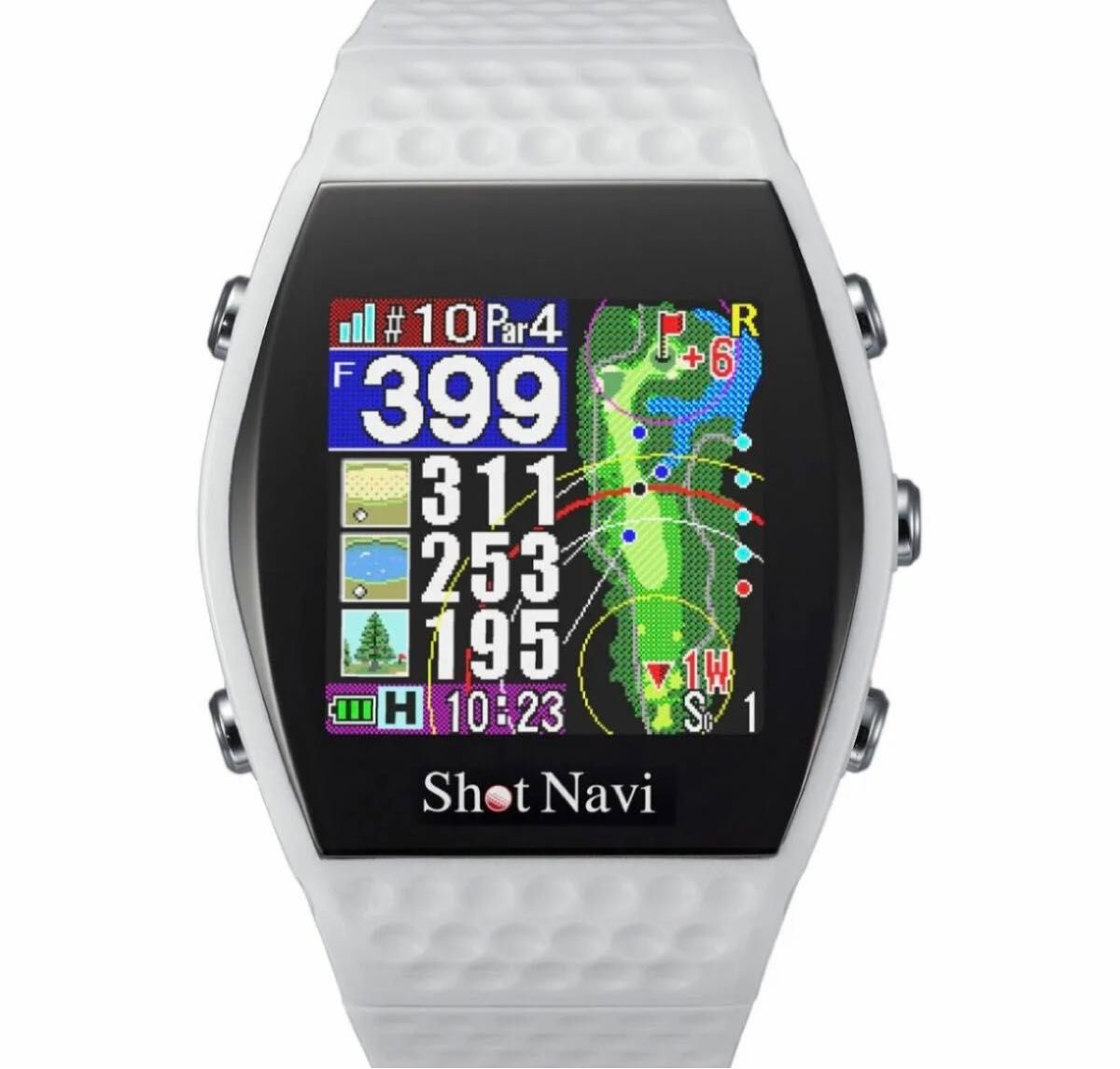 新品未使用　ショットナビ インフィニティ GPS ゴルフナビウォッチ 腕時計タイプ ホワイト