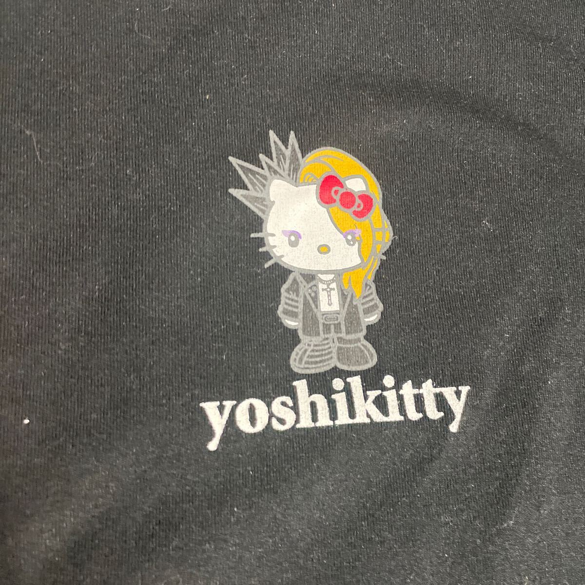 X JAPAN YOSHIKI ハローキティ Yoshikitty コラボ サンリオ Sanrio ロンT Tシャツ Lサイズの画像5