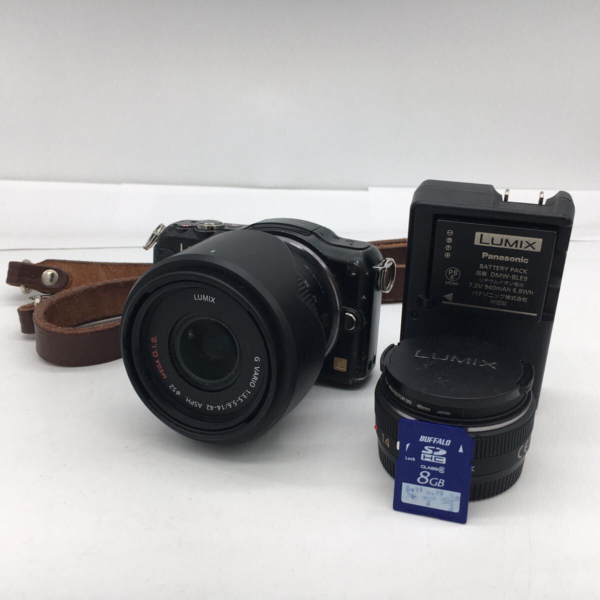 パナソニック LUMIX DMC-GF5 G VARIO 14-42mm F3.5-5.6 レンズキット ミラーレス 一眼レフ SDカード8GB・充電器・バッテリー付 動作確認済の画像1