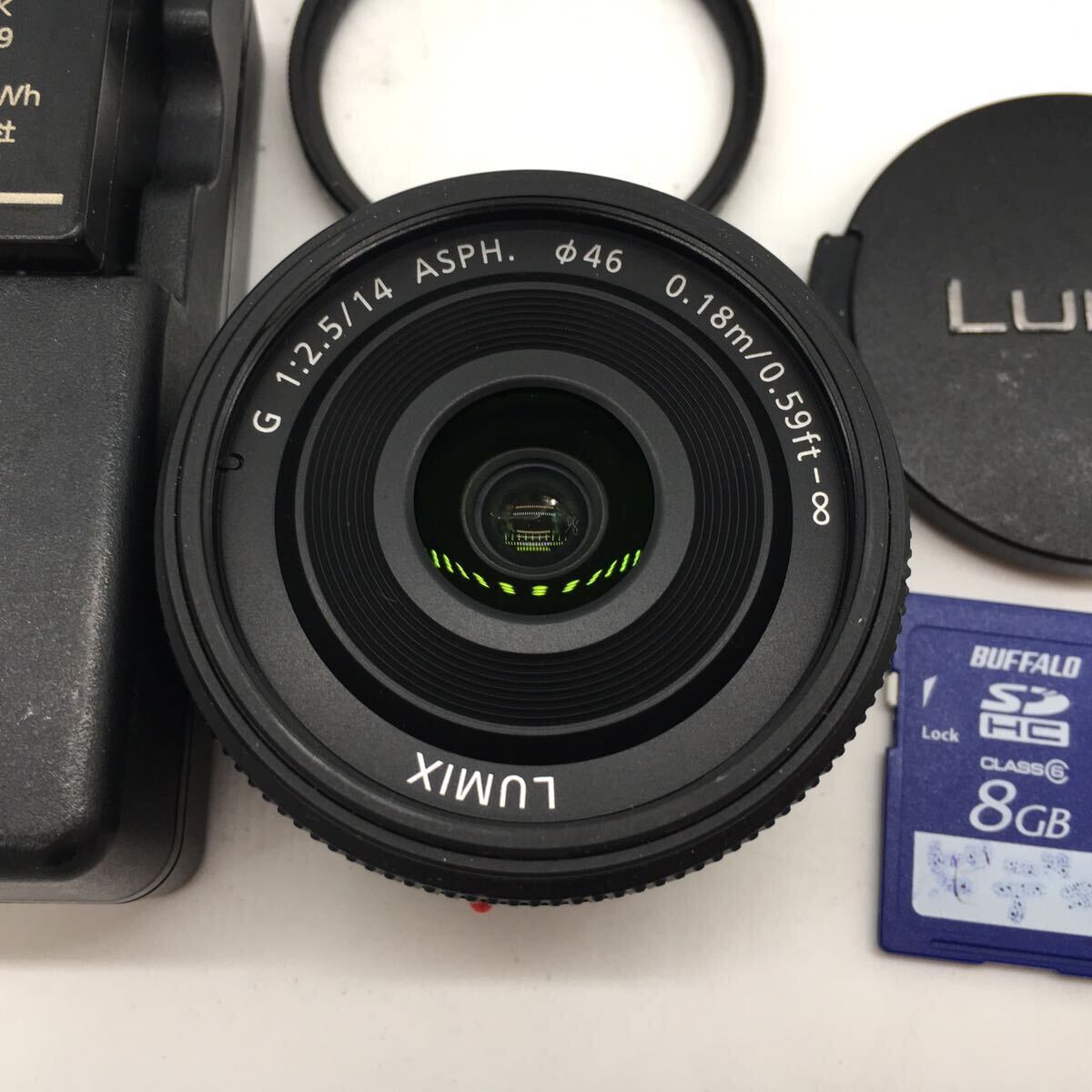 パナソニック LUMIX DMC-GF5 G VARIO 14-42mm F3.5-5.6 レンズキット ミラーレス 一眼レフ SDカード8GB・充電器・バッテリー付 動作確認済の画像9