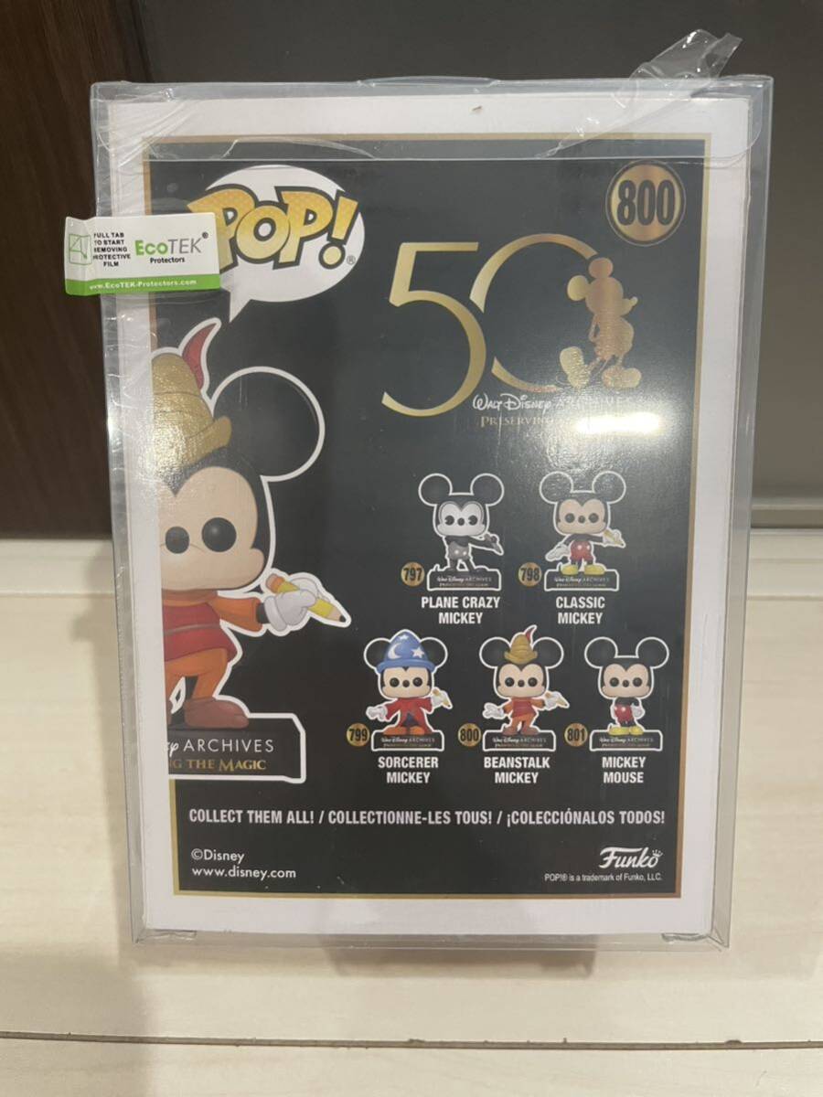 POP FUNKO 800 ビーンズトークミッキー　ディズニー50周年記念　専用クリアケース　終売品_画像2