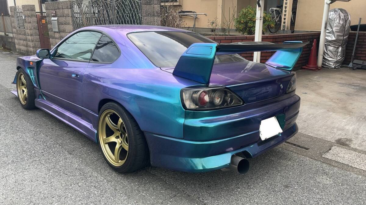 S15シルビア　スペックR　Z33・6速ミッション流用、ワイドボディ　　東名2.2Lキットなどオマケ多数あり_画像3