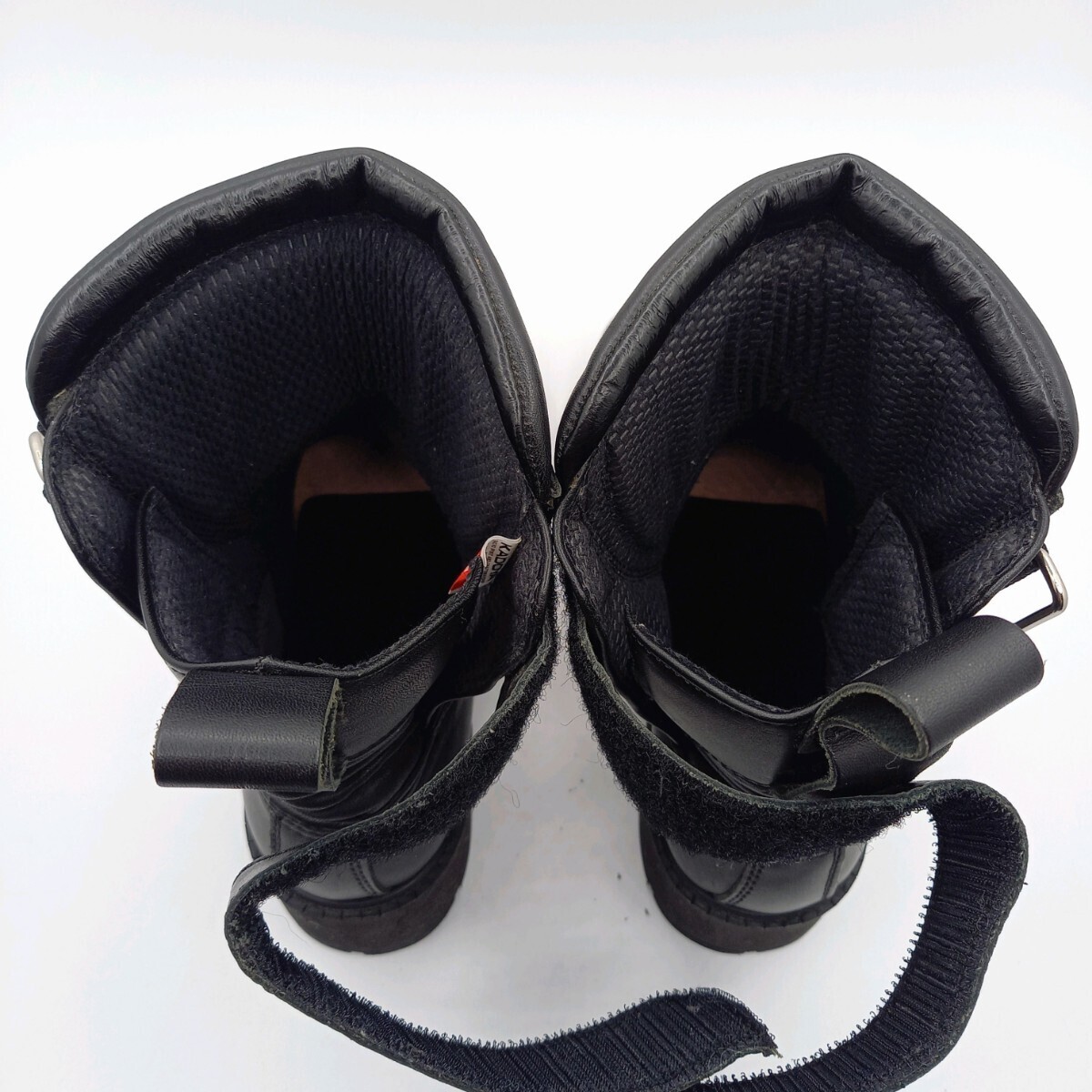 【美品】カドヤ KADOYABLACK ANKLE アンクル ブーツライディングブーツ ブーツ バイク 23.5センチ 黒 ブラック 本革 レザーの画像6