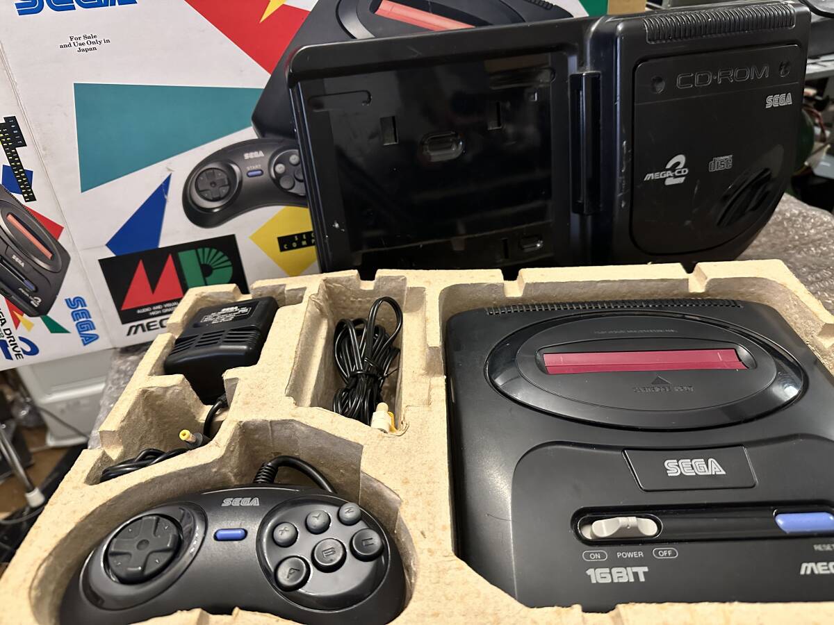 MD2/MCD / SEGA メガドイラブ2 & メガCD2 セット / 動作OK MD2/MCD / SEGA メガドイラブ2 & メガCD2 セット / 動作OK