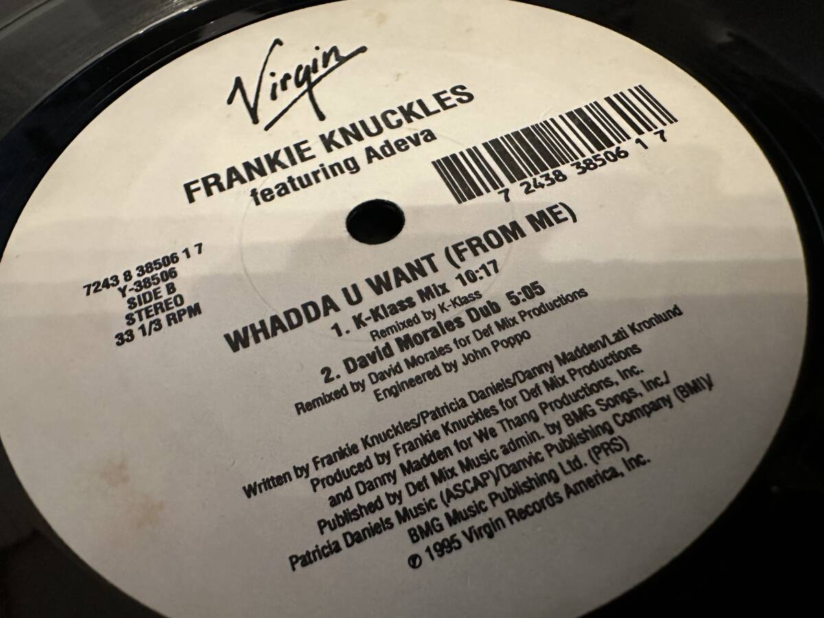 12”★Frankie Knuckles Featuring Adeva / Whadda U Want (From Me) / ディープ・ヴォーカル・ハウス！の画像1