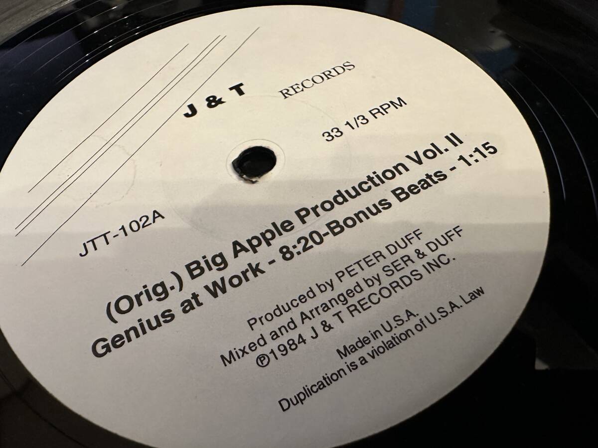 12”★(Orig.) Big Apple Production Vol. II/ カットアップ・ディスコ・ブレイクビーツ！！_画像2