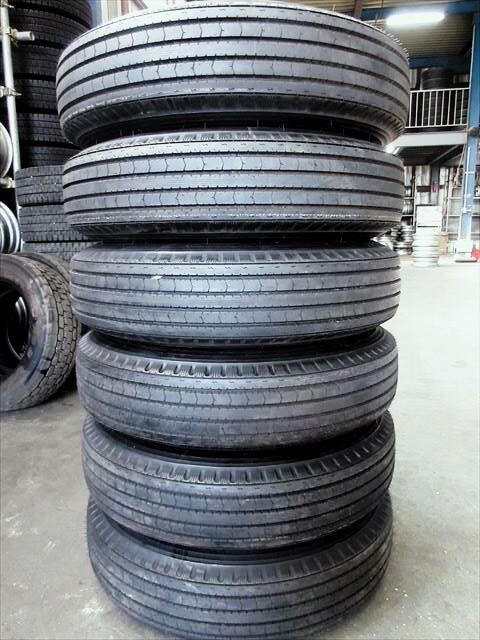 送料無料 新車外し 225/80R17.5 BS R115 23年 17.5×6.00 再塗装 6本 フォワード レンジャー ファイター等 4トン車の画像7