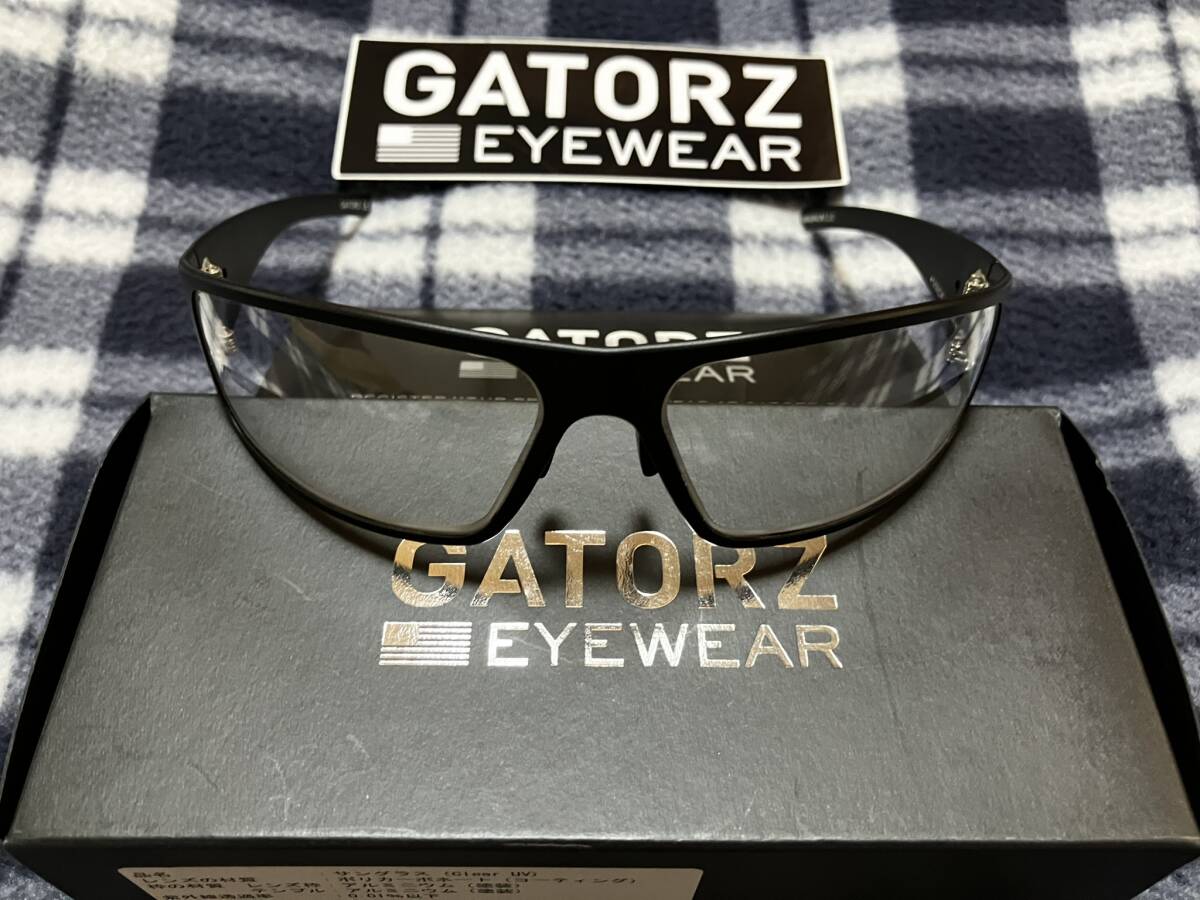 ◆GATORZ（ゲイターズ） MAGNUM Asian Fit Tactical Black Frame マグナム アジアンフィット UV クリアレンズ GZ-01-039の画像2