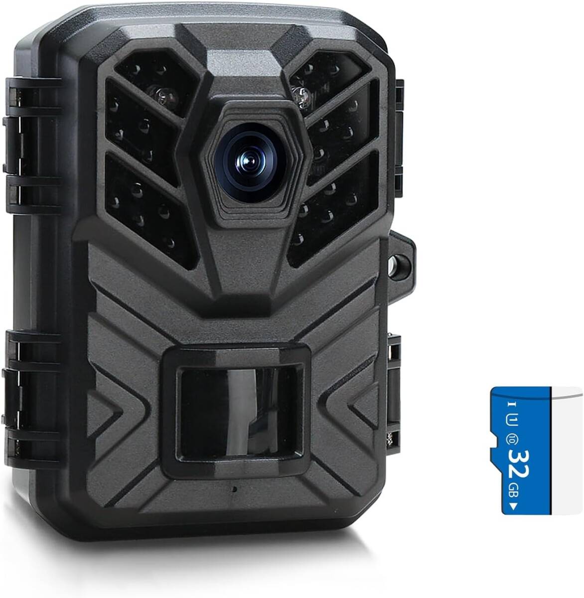 【未使用】Hapimp トレイルカメラ 防犯カメラ 小型 LM2242 PSE認証済 2400万画素 1920PフルHD 屋外 カメラ 暗視 動体検知 人感センサーの画像3