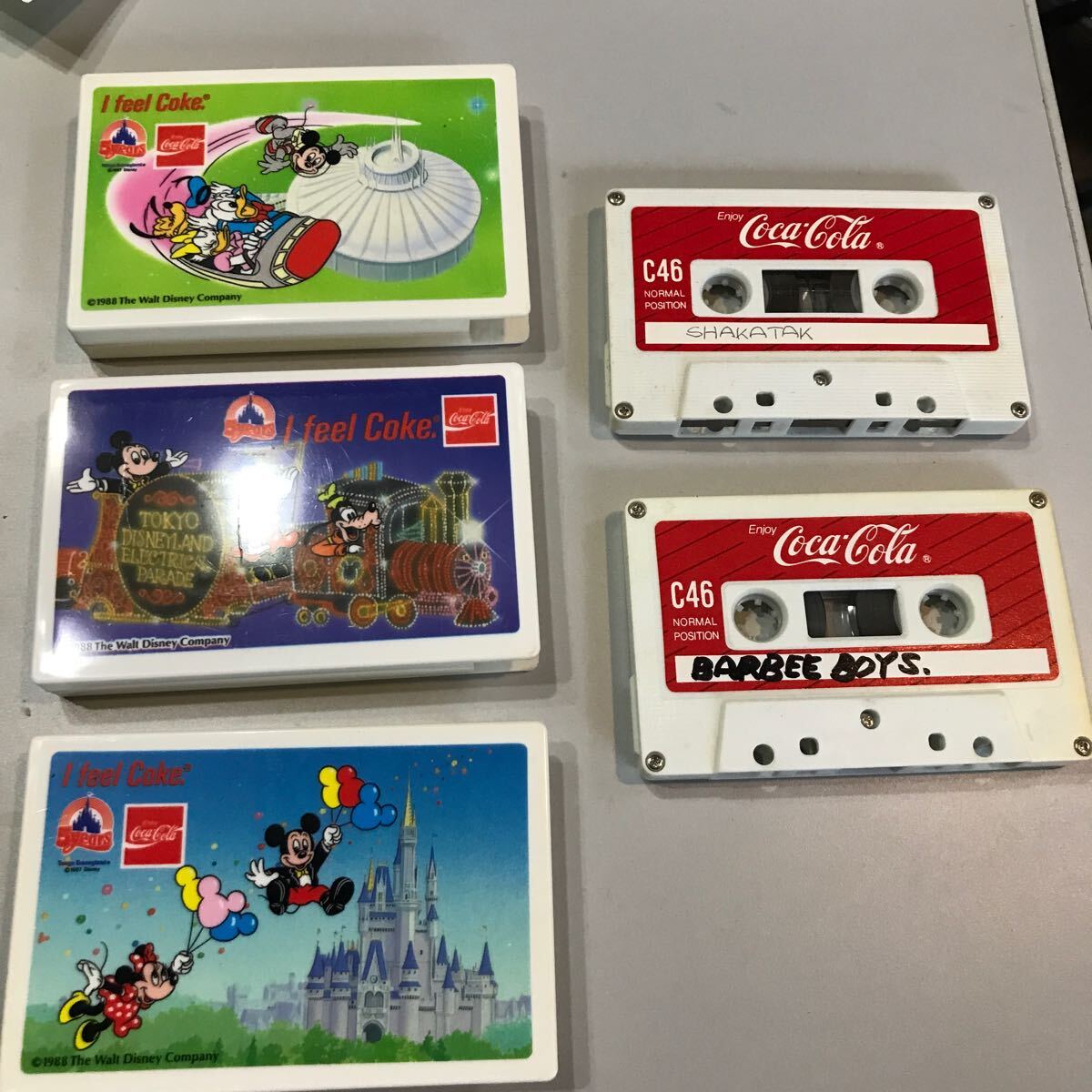  Coca Cola × Disney Land 5 anniversary commemoration cassette tape present condition delivery 