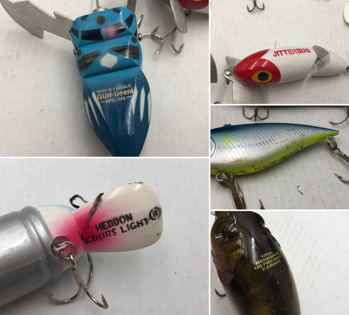 【0887】バスルアー 30点 まとめ JACKALL MEGABASS DAIWA HEDDON JITTERBUG 他 CHOPCUT Jr クアーズライト GUN-DEENI 他 中古品_画像2