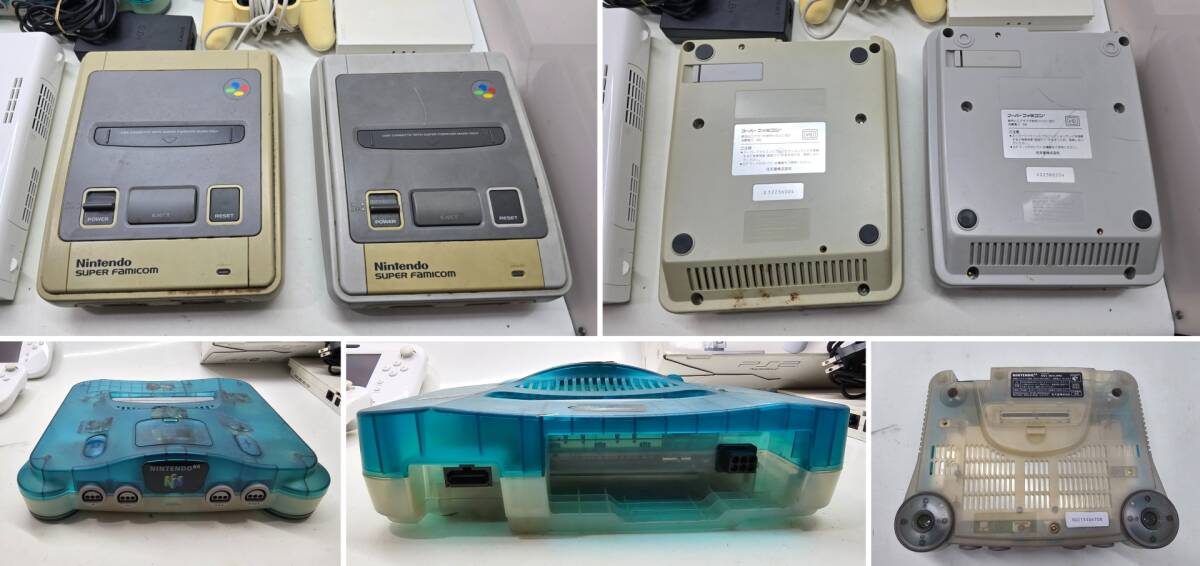 【1446】1円~ ゲーム機 まとめ Nintendo 64 WiiU スーファミ SONY PlayStation2 PS2 SCPH-75000 セット 未動確 ジャンク品_画像2