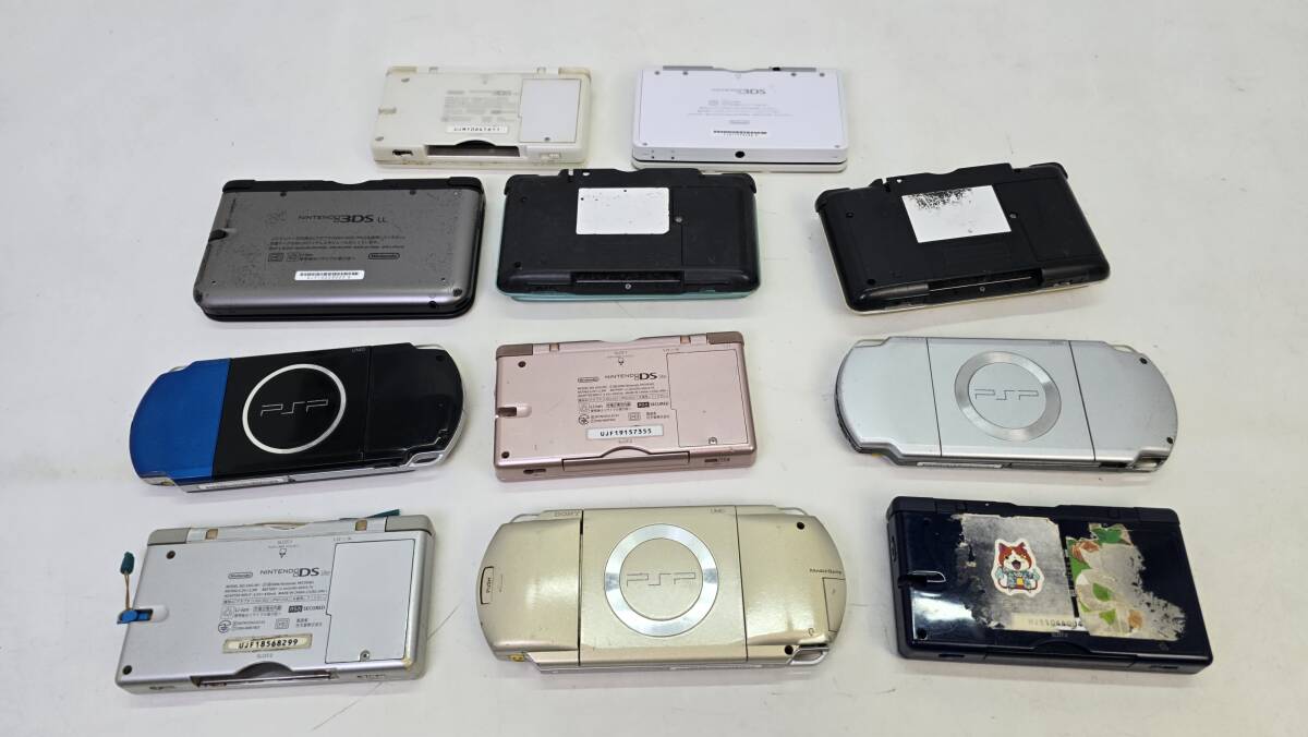 【1437】1円~ ゲーム機 まとめ Nintendo 3DS 3DS LL DS lite SONY PSP PSP-1000 PSP-2000 PSP-3000 11点セット 未動確 ジャンク品の画像2