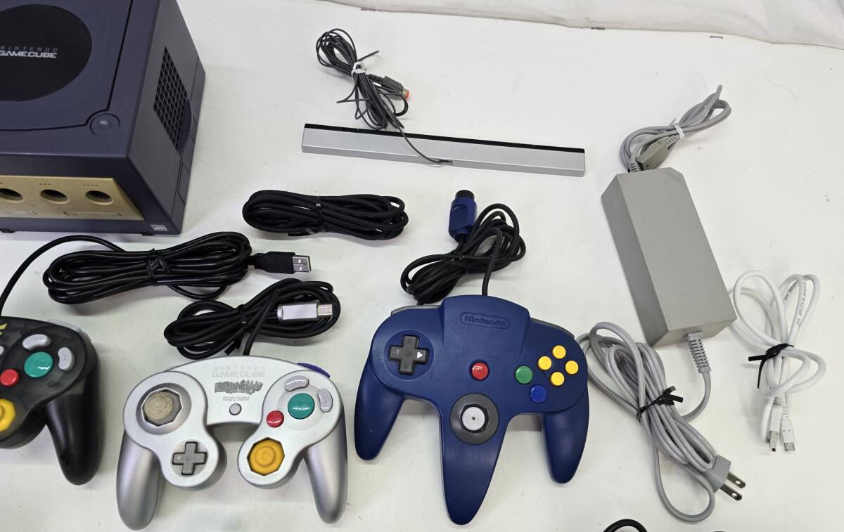 【1432】1円~ ゲーム機 周辺機器 まとめ SONY PS2 SCPH-50000 Nintendo GAME CUBE DOL-001 コントローラー など 色々 未動確 ジャンク品の画像8