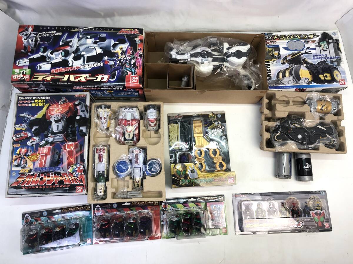 【1126】仮面ライダー 戦隊ヒーロー おもちゃ 約10㎏まとめ ダブル ディケイド フォーゼ デカレンジャー 他 動作未確認 ジャンク品の画像4