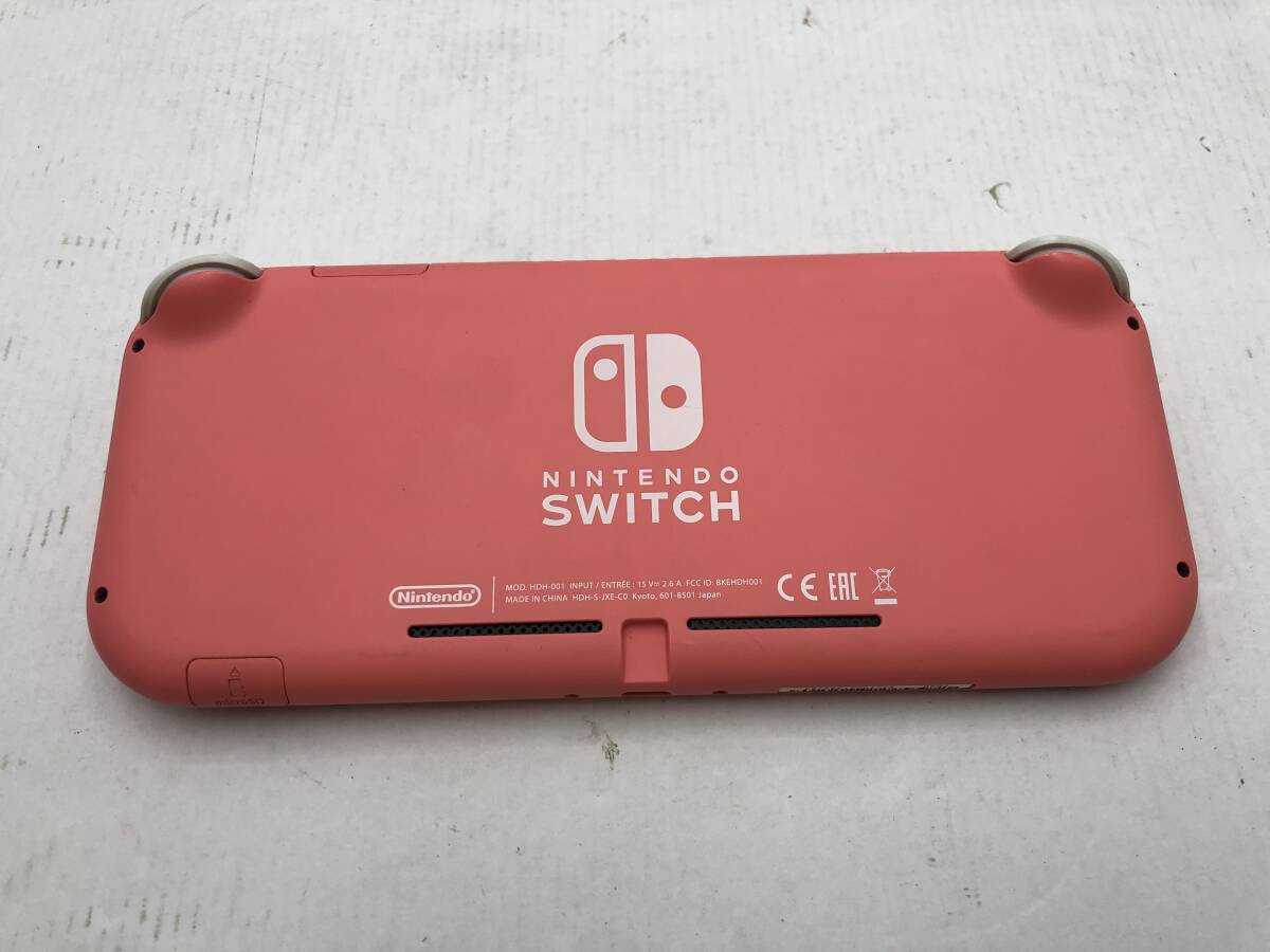 【1333】Nintendo Switch Lite HDH-001 本体のみ 箱無し コーラル 任天堂 スイッチ 動確済み 中古品_画像2