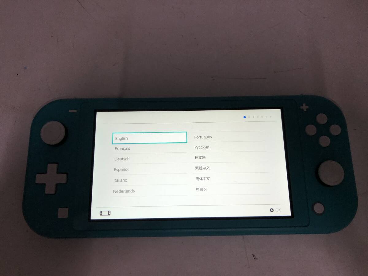 [1334]Nintendo Switch Lite HDH-001 body only box less . turquoise nintendo switch moving . ending secondhand goods 