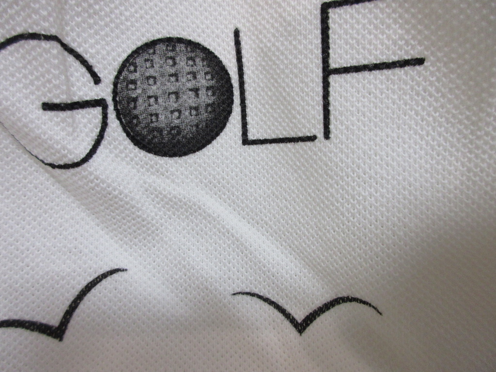 ヴィンテージフランス製Tシャツ・BEFENSE B'FFICHER ゴルフ柄カットソー・美品・昭和レトロ古着・モダンガール_画像8