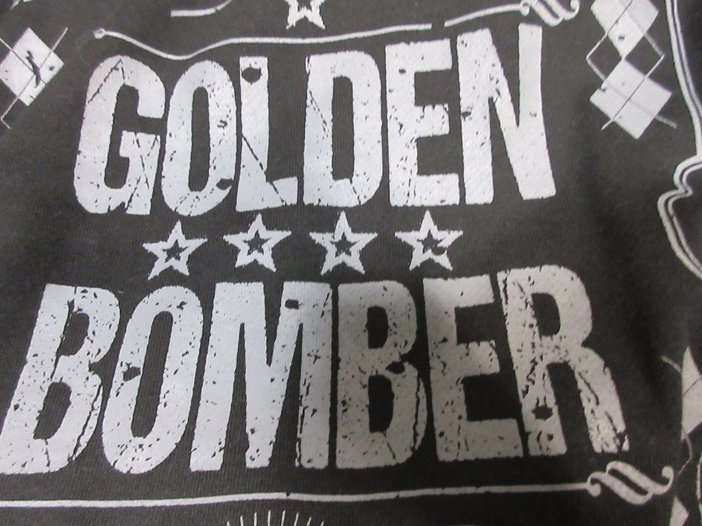 GOLDEN BOMBER ゴールデンボンバー・パーカー・丈長めワンピ丈・LIVE TOUR ライブツアー・ブラック・美品の画像7