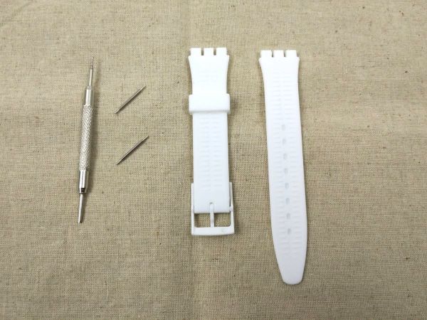 swatch для силикон Raver ремешок для замены наручные часы ремень 17mm белый 