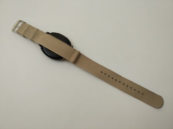 ナイロン製ミリタリーストラップ 布ベルト natoタイプ 腕時計 ベージュ 20mm_画像5