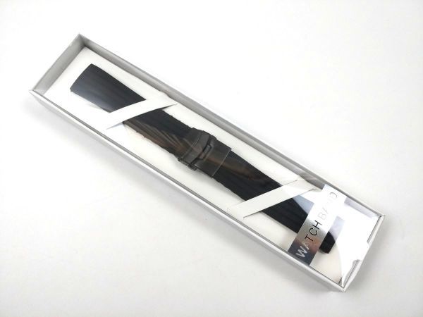  silicon Raver strap for exchange wristwatch belt D buckle black X black 22mm