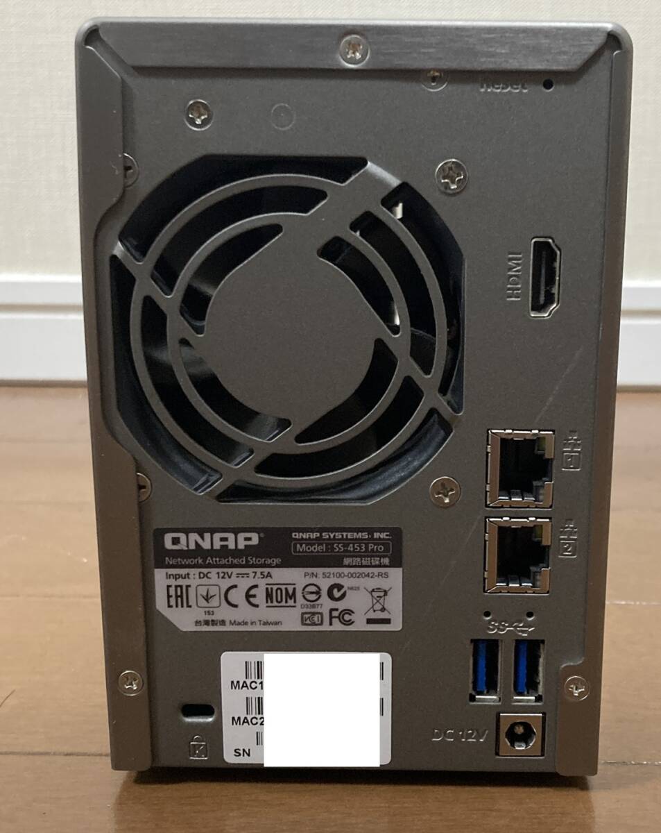 QNAP NAS SS-453 Pro　HDDなし　通電のみ確認　2.5インチHDD対応