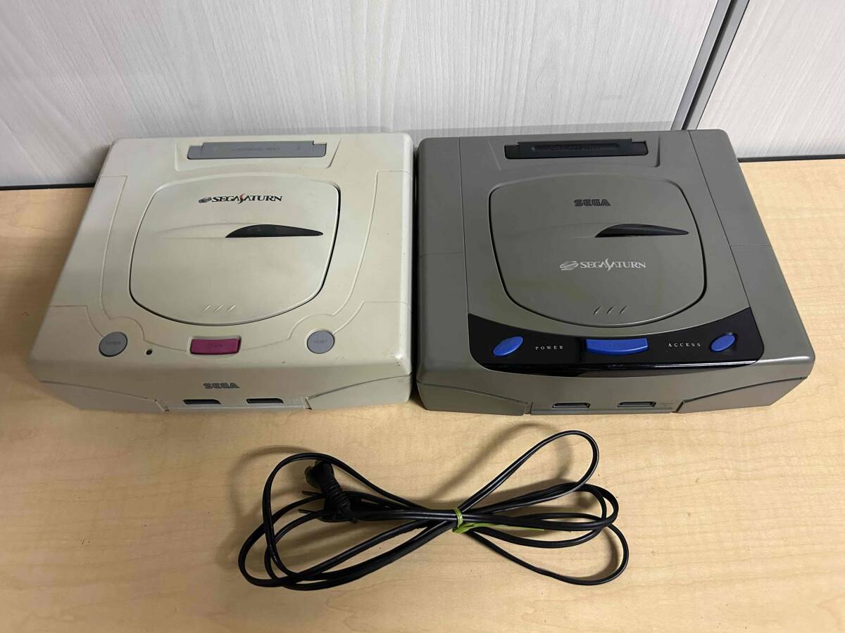 SEGA セガサターン 本体2個 バーチャスティックコントローラー ソフト13本セット 動作未確認_画像2