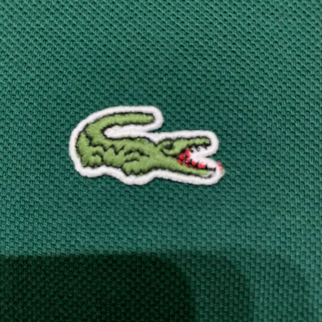 フランス製 CHEMISE LACOSTE 半袖 ポロシャツ グリーン 4サイズの画像5