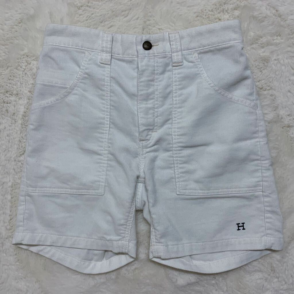  Hollywood Ranch Market summer call corduroy short pants S size white 