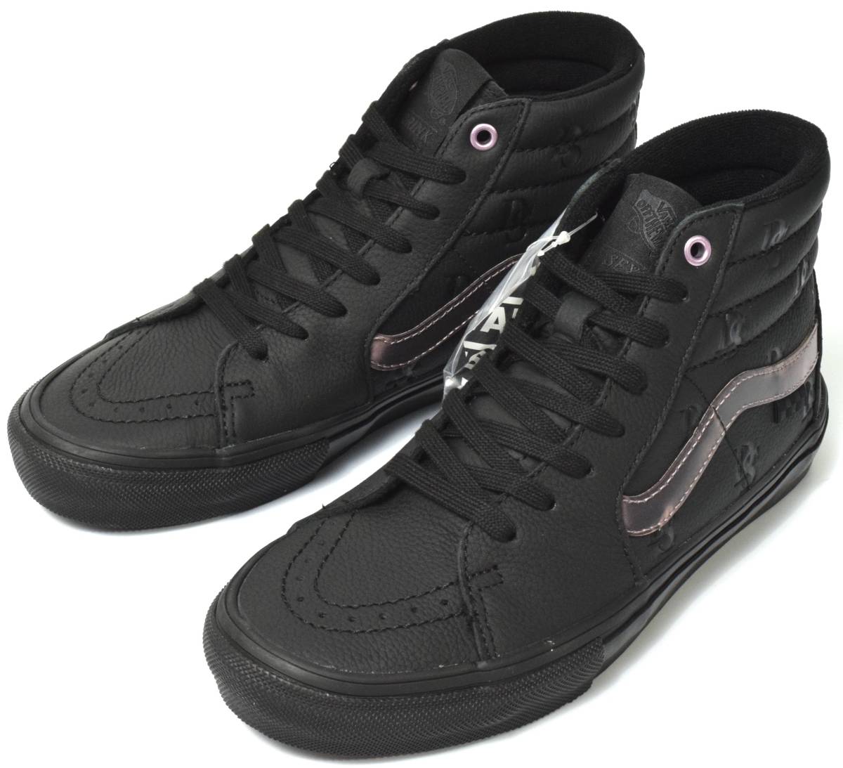 未使用 VANS × DRINK SEXY コラボ SK8-HI スケートハイ 本革 レザー スニーカー 25cm 黒 バンズ ドリンクセクシーの画像3