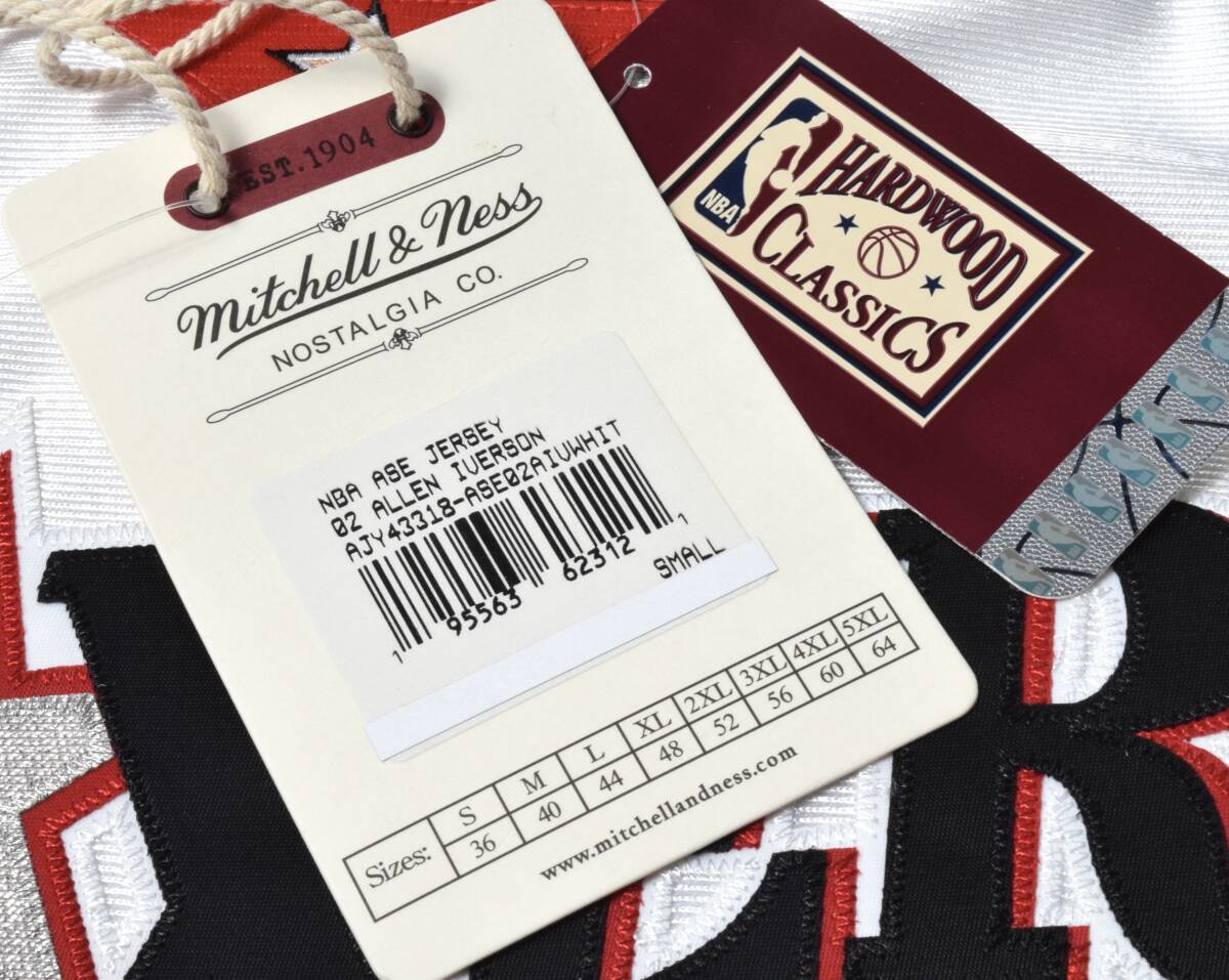 未使用 Mitchell&ness ミッチェル＆ネス NBA Allen Iverson 2002 All-Star East Auth Jersey アレンアイバーソン スウィングマンジャージ_画像9