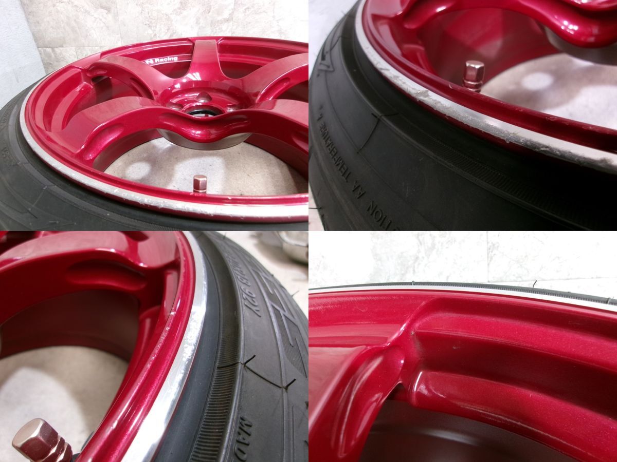 ★激安!★YOKOHAMA ヨコハマ ADVAN Racing TC4R 18インチホイール 9.5J+45 5穴 PCD100 2本 カローラスポーツ ZN6 BRZ 等 / 4R4-721_画像8